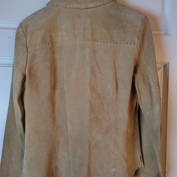 True Grit women's suede jacket in camel color size S - Picture 3 of 3